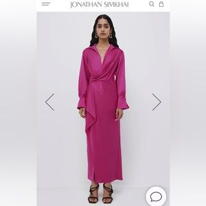 JONATHAN SIMKHAI Talita Midi Dress Size Small NWOT
